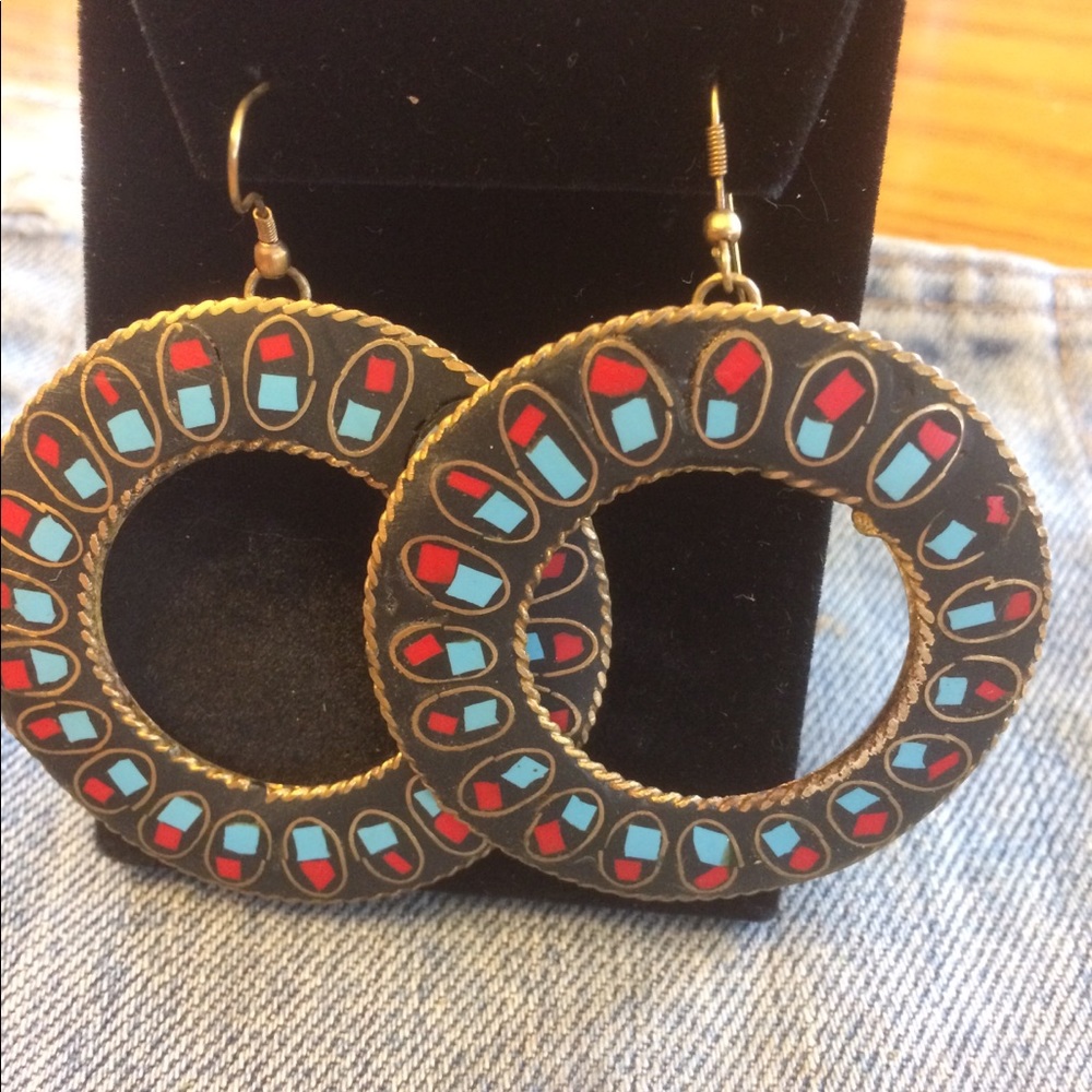 Turquoise Inlay Earrings